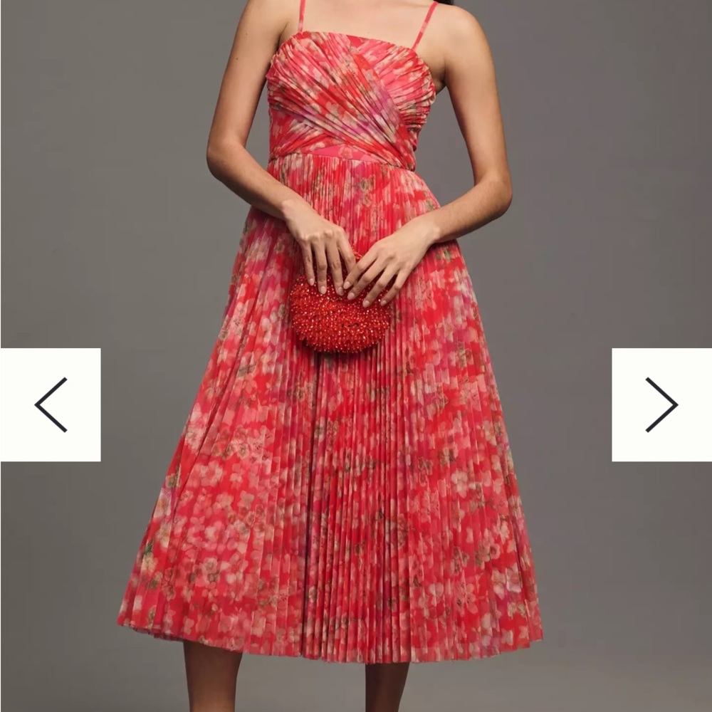 NWT Hutch Quinn Sleeveless Pleated Midi Dress